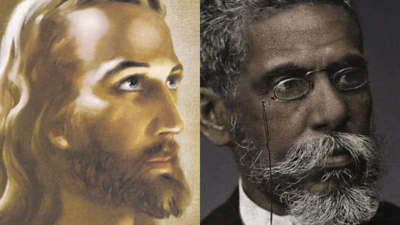 Jesus Cristo (à esq.) e o escritor Machado de Assis (à dir.) - Wikimedia Commons e Projeto Machado de Assis Real