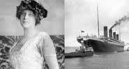 Madeleine (à esq.) e uma fotografia do RMS Titanic (à dir.) - Wikimedia Commons