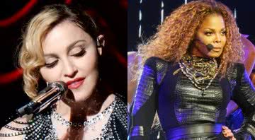 As artistas Madonna e Janet Jackson - Wikimedia Commons