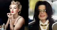 Respectivamente, atriz Marilyn Monroe e músico Michael Jackson - Divulgação/ Klimbim/ Getty Images
