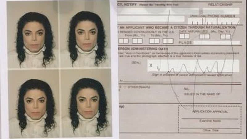 Documento de Michael Jackson - Reprodução / Site Moments in Time