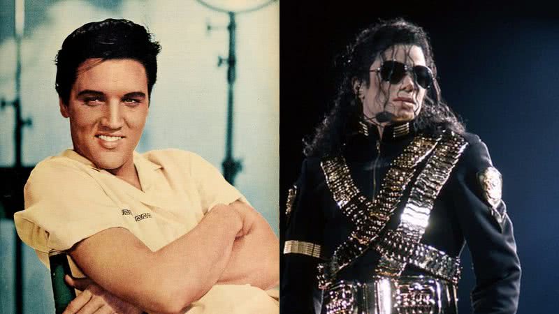 Michael Jackson (esq.) e Elvis Presley (dir.) em montagem - Domínio Público/ Constru-centro via Wikimedia Commons/ Creative Commons