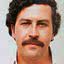 Montagem em plano retrato contendo Pablo Escobar