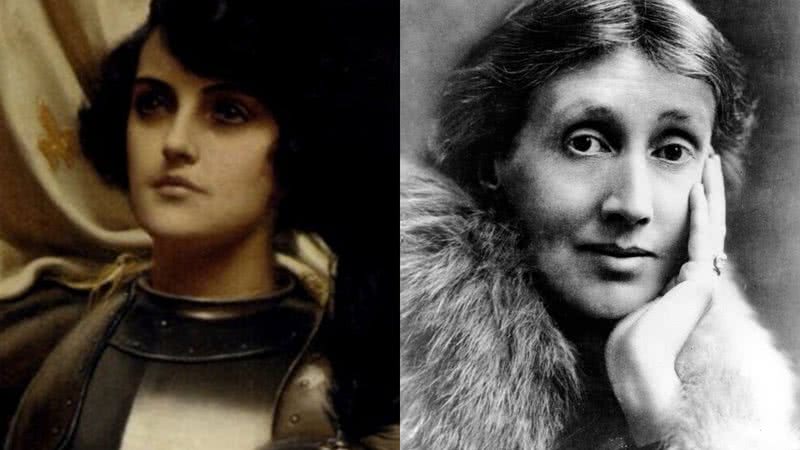 Joana d'Arc e Virginia Woolf, respectivamente - Creative Commons