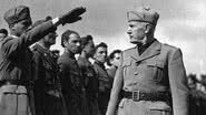 O líder fascista Benito Mussolini sendo saudado - Domínio Público via Wikimedia Commons