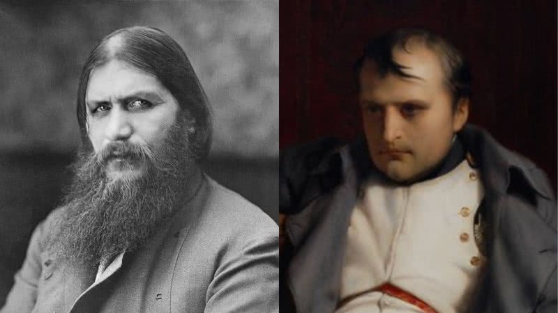 Monge russo Rasputin (esq.) e general francês Napoleão (dir.) - Wikimedia Commons