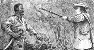 Ilustração do momento em que Nat Turner foi pego pelas autoridades - Wikimedia Commons