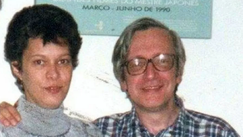 Olavo de Carvalho e sua filha primogênita, Heloisa - Divulgação / Arquivo Pessoal
