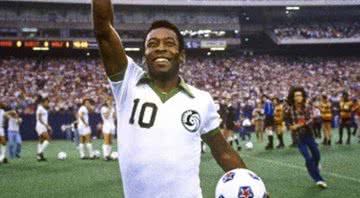 Pelé em seu último jogo da carreira - Divulgação/ Instagram/ Pelé