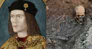 Retrato de Ricardo III e seu esqueleto - Wikimedia Commons/Divulgação/Universidade de Leicester