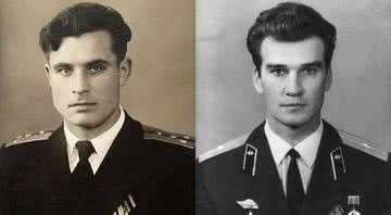Os russos Vasily Arkhipov e Stanislav Petrov, respectivamente - Wikimedia Commons