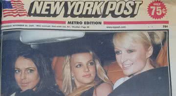 A curiosa fotografia de Paris Hilton, Britney Spears e Lindsay Lohan - Divulgação/LemonLimeSoda, via Lipstickalley
