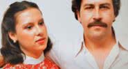 Victoria Eugenia Henao ao lado de Pablo Escobar - Divulgação / Youtube / La Mañana En Casa