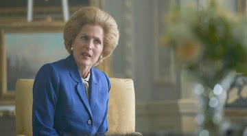 Margaret Thatcher (Gillian Anderson) em The Crown - Divulgação/ Netflix