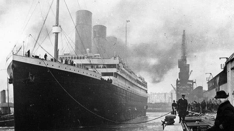Fotografia do RMS Titanic - Autor desconhecido/Creative Commons/Wikimedia Commons