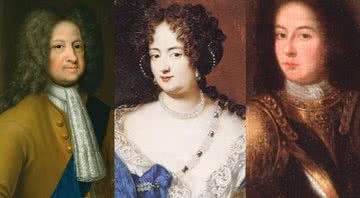 Retratos de George, Sophia e Philipp, respectivamente - Wikimedia Commons