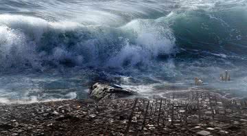 Imagem meramente ilustrativa de um tsunami - Divulgação/ Pixabay