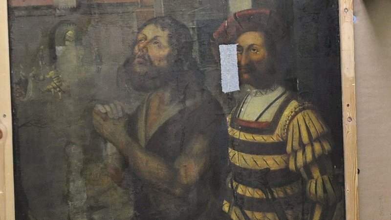 O quadro que ilustra a decapitação do pregador João Batista - Bowes Museum