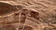 Pintura rupestre - Ministério de Antiguidades do Egito
