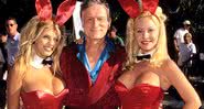 Hugh Hefner ao lado das famosas coelhinhas - Getty Images