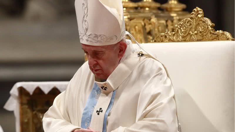Santo Papa durante cerimônia no Vaticano - Getty Images
