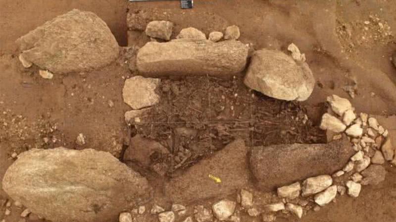 Restos encontrados que ajudaram a desvendar a migração da cultura Yamnaya para a Europa - Divulgação/Serviço Arqueológico do Cantão de Berna
