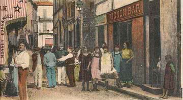 Um grupo de prostitutas na cidade francesa de Marselha, em 1919 - Wikimedia Commons