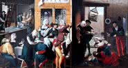 Obra representando a prostituição em uma cidade medieval - Wikimedia Commons