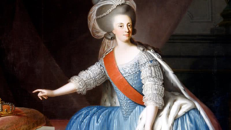 Pintura da Rainha Maria I, feita por um artista desconhecido do século 18 - Getty Images