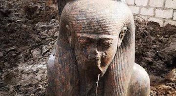 A estátua do faraó Ramsés II - Ministério de Antiguidades do Egito