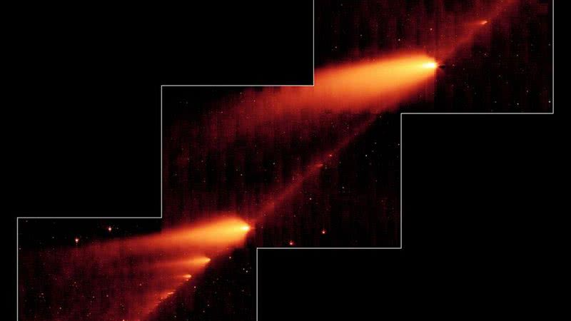 Rastros de meteoro captados em 2006 exemplificam a sua alta temperatura - NASA