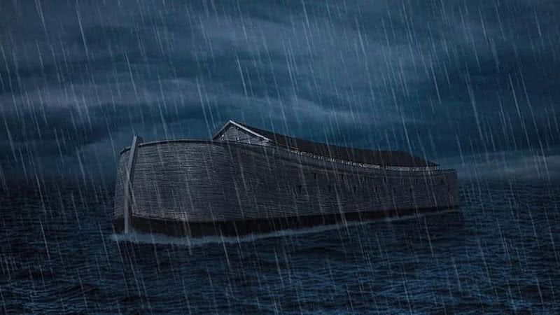 Imagem ilustrativa relatando a Arca de Noé em um temporal - Pikist