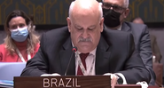 Ronaldo Costa Filho durante seu discurso sobre o conflito na ONU - Divulgação / Youtube