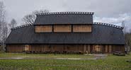 Reprodução de salão viking feita a partir de estudos e explorações - Divulgação