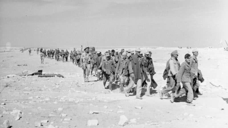 Tropas alemães capturadas por forças aliadas no Norte da África