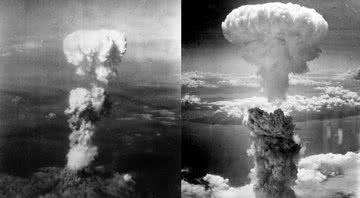 Registro das explosões em Hiroshima e Nagasaki, respectivamente - Domínio Público/ Creative Commons/ Wikimedia Commons