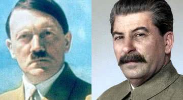 Hitler (à esqu.) e Stalin (à dir.) - Wikimedia Commons