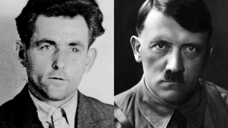 Elser (à esqu.) e Hitler (à dir.) - Wikimedia Commons