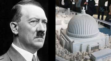 Hitler (à dir.) e o projeto (à esqu.) - Divulgação