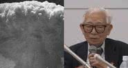 Registro da explosão em Hiroshima (à esqu.) e Mikiso (à dir.) - Divulgação