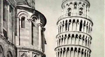 Registro antigo da Torre de Pisa - Divulgação