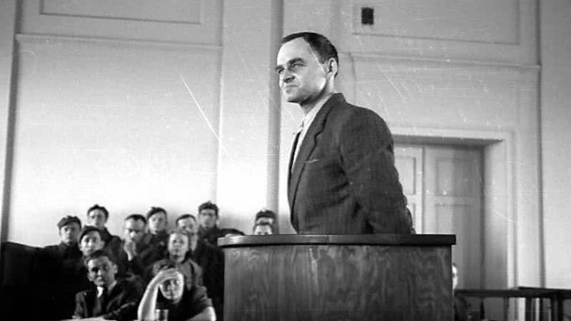 Witold Pilecki durante julgamento, em 1948 - Domínio Público/ Creative Commons/ Wikimedia Commons