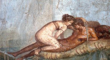 Arte erótica encontrada em Pompeia, Roma - Wikimedia Commons