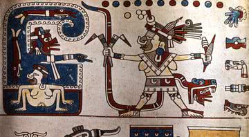 Imagem de livro asteca - Getty Images