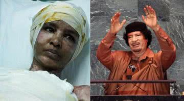 Ditador líbio Muammar Kadhafi e Shweyga Mullah - Wikimedia Commons
