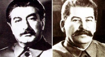 Felix Dadaev, à esquerda, e Josef Stalin - Reprodução