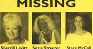 Cartaz de divulgação do desaparecimento das mulheres - Divulgação