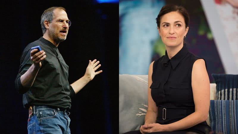 Montagem com Steve Jobs, à esquerda, e Lisa Brennan-Jobs, à direita. - Getty Images