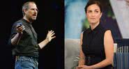 Montagem com Steve Jobs, à esquerda, e Lisa Brennan-Jobs, à direita. - Getty Images