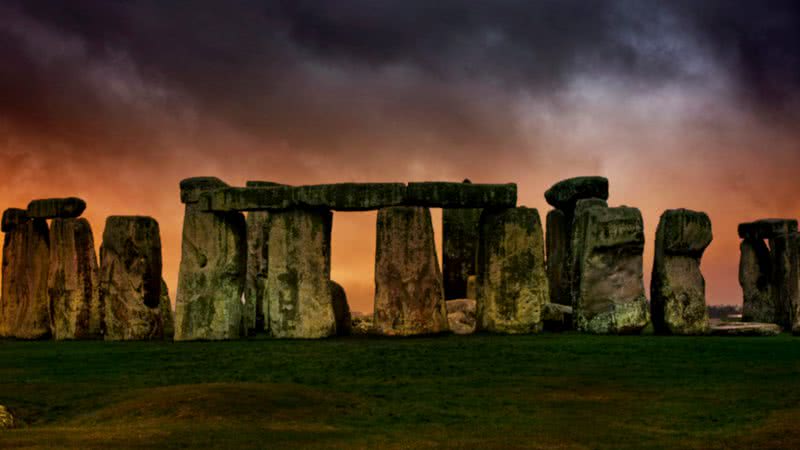 Lendário monumento do Stonehenge, em Wiltshire na Inglaterra